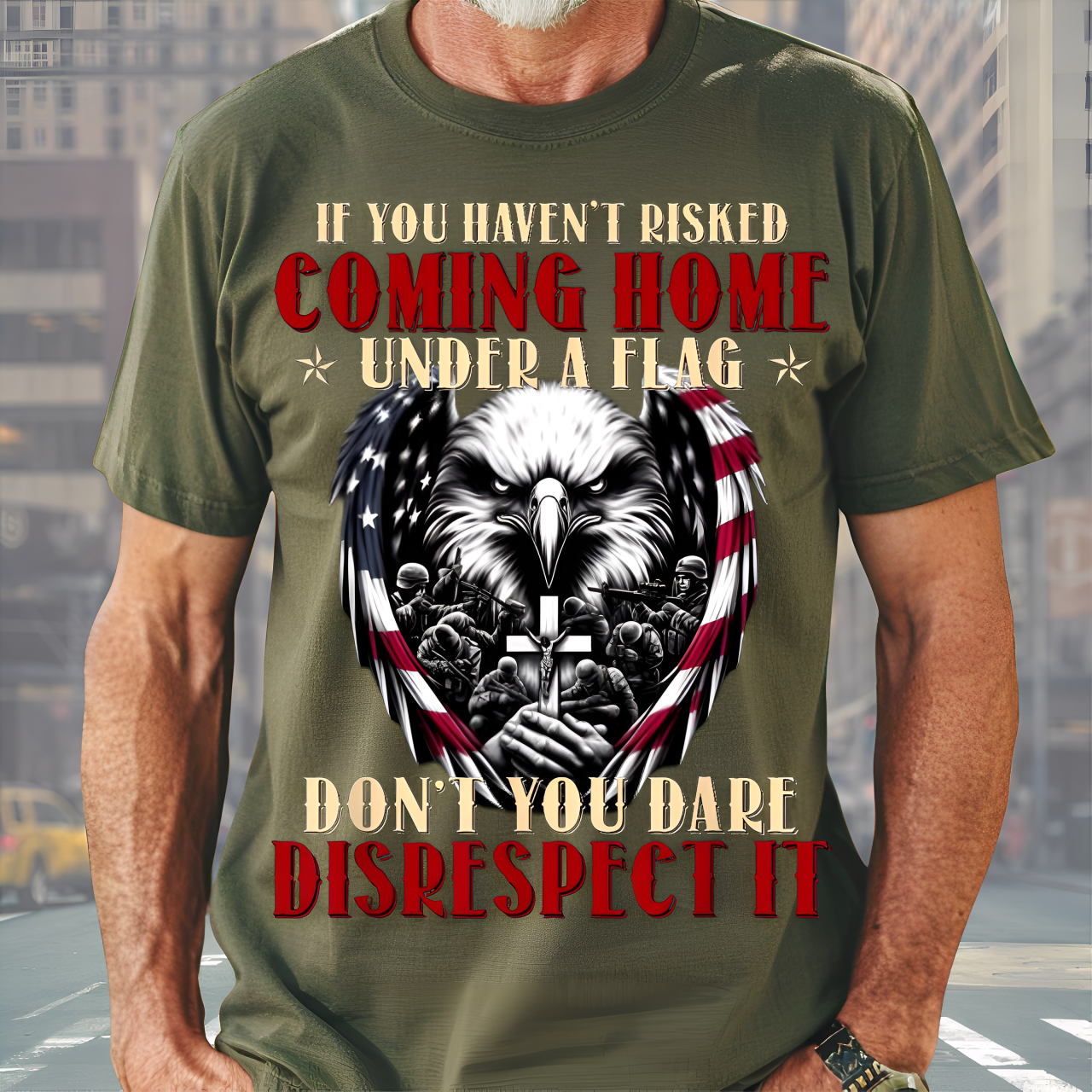 U.S Veteran Shirt - If You Haven't Risk Coming Home Under a Flag - Proud Veteran Shirt