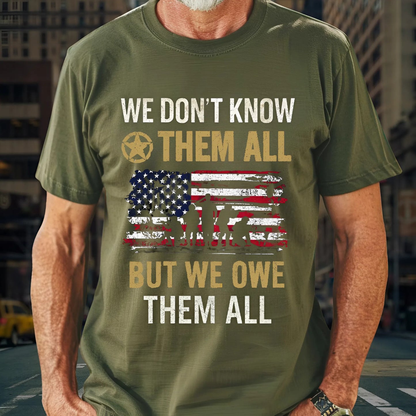 We Owe Them All - Veteran T-shirt, The Perfect Gift for Veterans