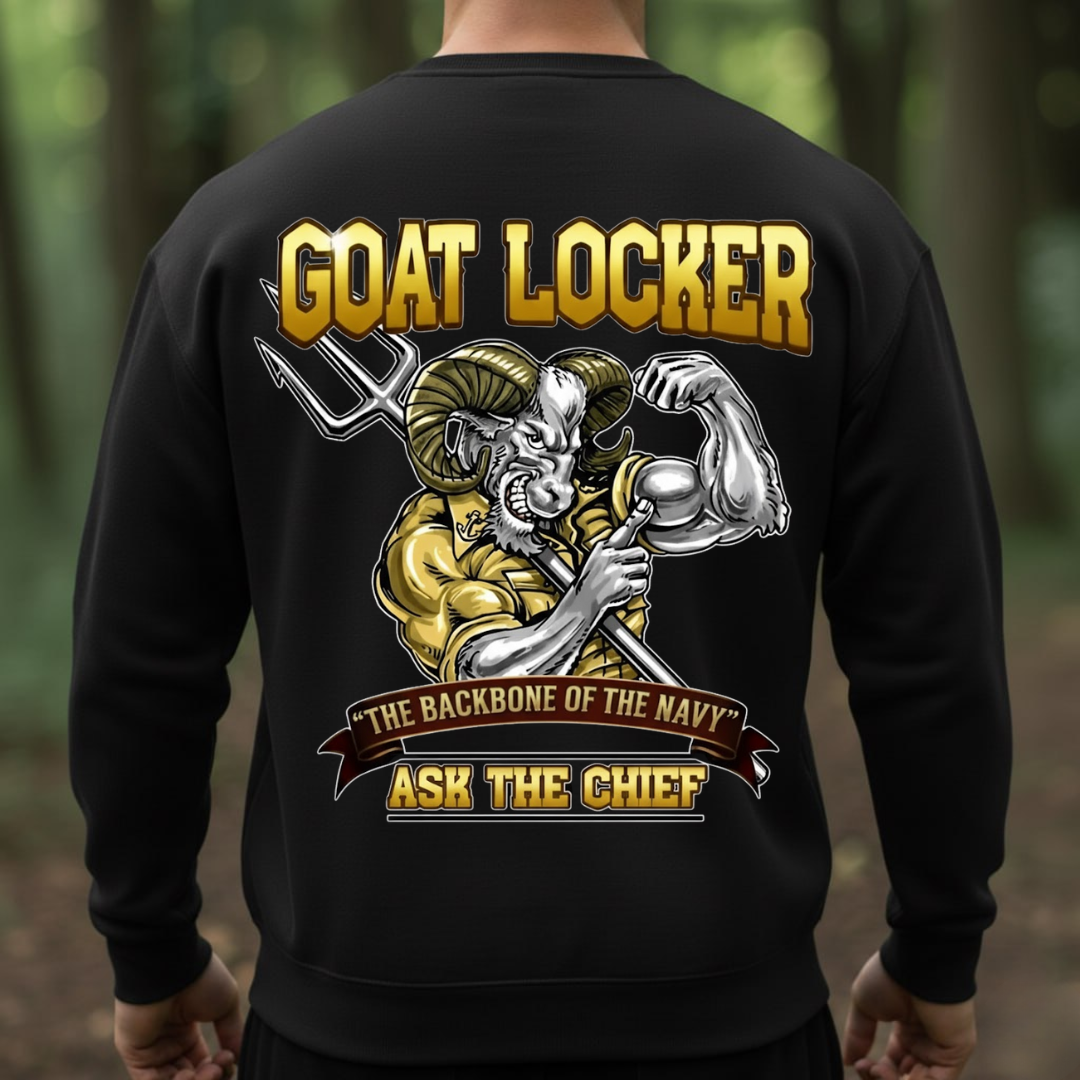 Goat Locker The Backbone of The Navy-Ask The Chief Design T-Shirt, SweatShirt, Hoodie, Gift for Veterans Day