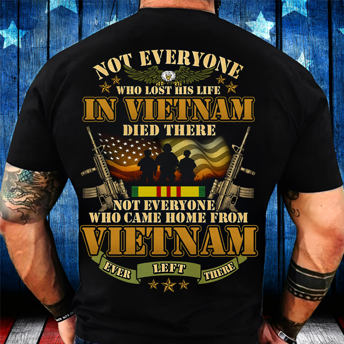 Vietnam War Veteran T-Shirt-Not Everyone Who Came Home Ever Left