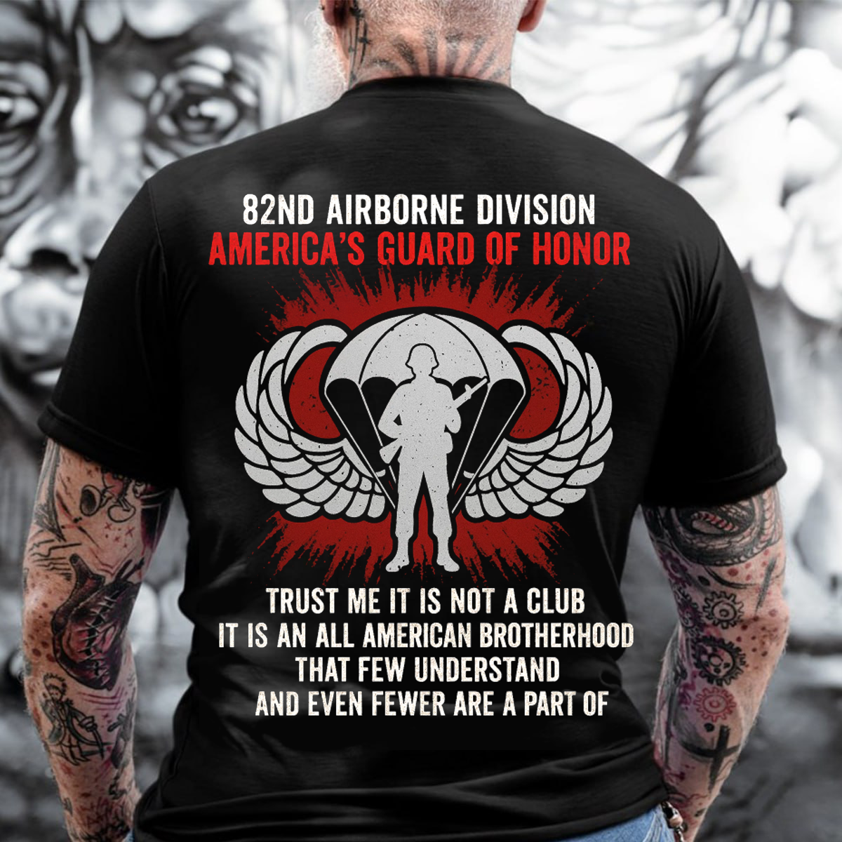 It is not a club, It is an American Brotherhood T-Shirt, 82nd Airborne Design, Perfect Gift for Veterans Day