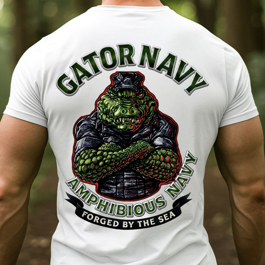 U.S Gator Navy Amphibious Forces T-Shirt – Forged by the Sea, Gift for Veterans Day