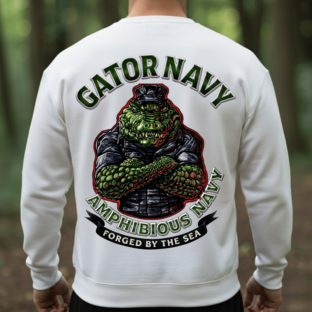 U.S Gator Navy Amphibious Forces T-Shirt – Forged by the Sea, Gift for Veterans Day