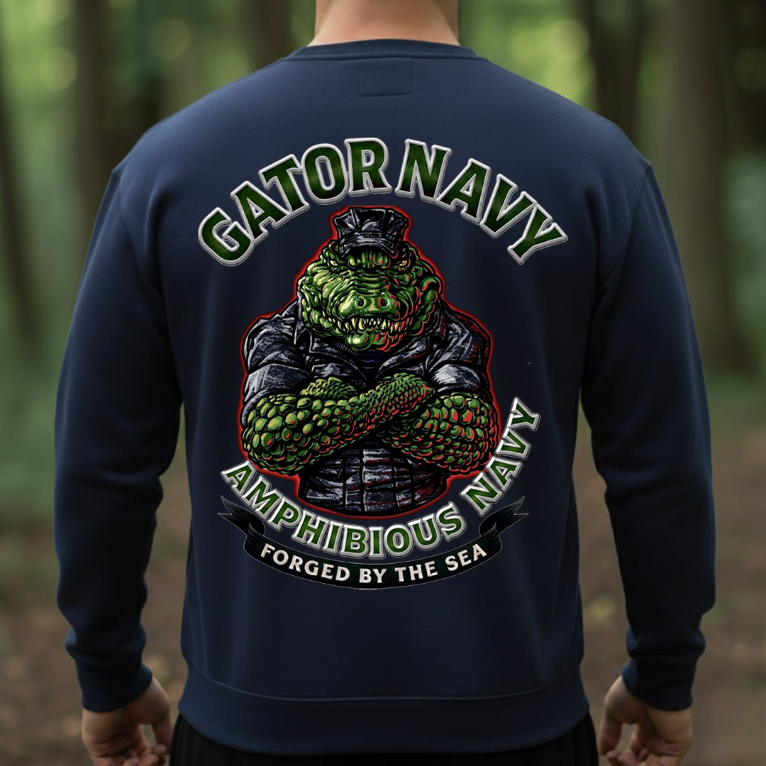 U.S Gator Navy Amphibious Forces T-Shirt – Forged by the Sea, Gift for Veterans Day