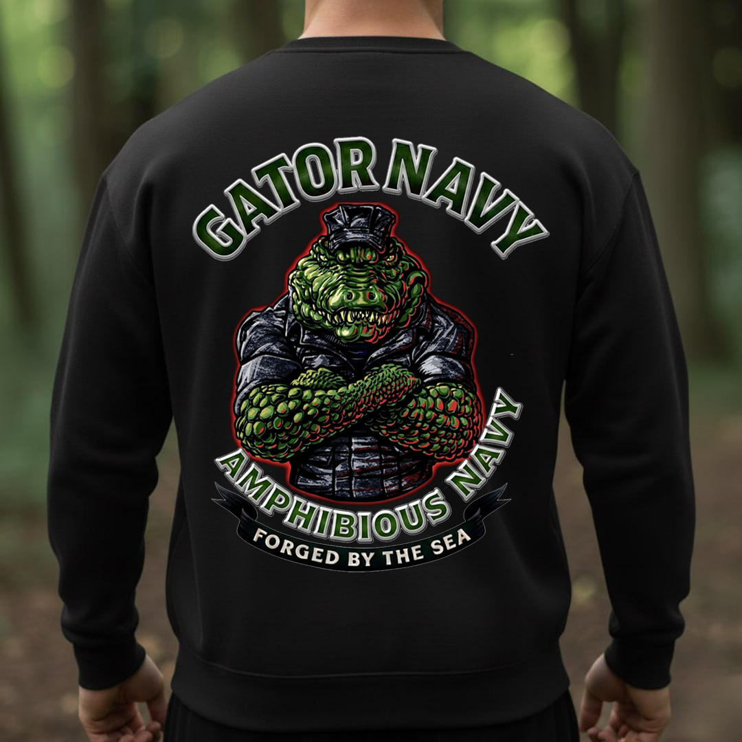 U.S Gator Navy Amphibious Forces T-Shirt – Forged by the Sea, Gift for Veterans Day
