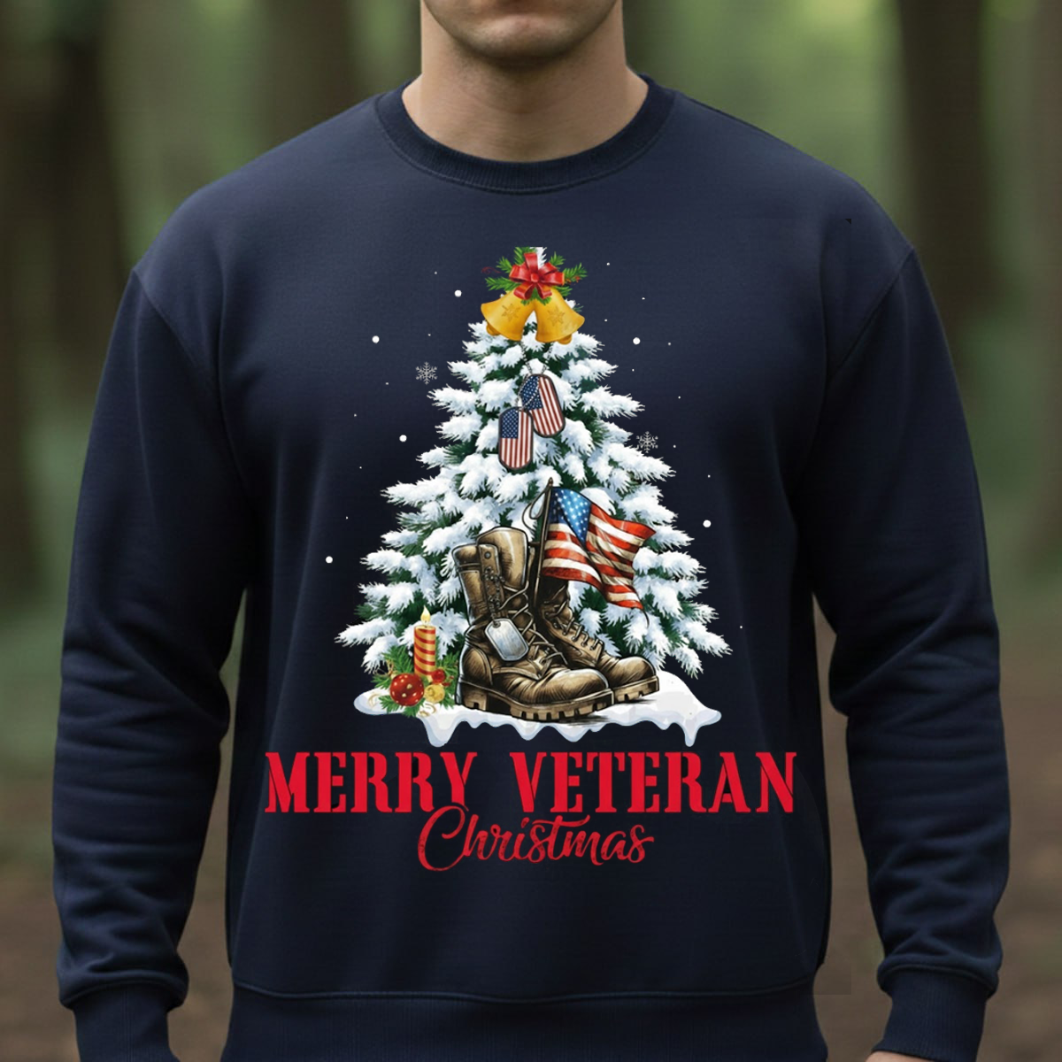 Military Christmas- Merry Veteran T-Shirt, SweatShirt, Hoodie, Gift for Veterans Christmas Holiday
