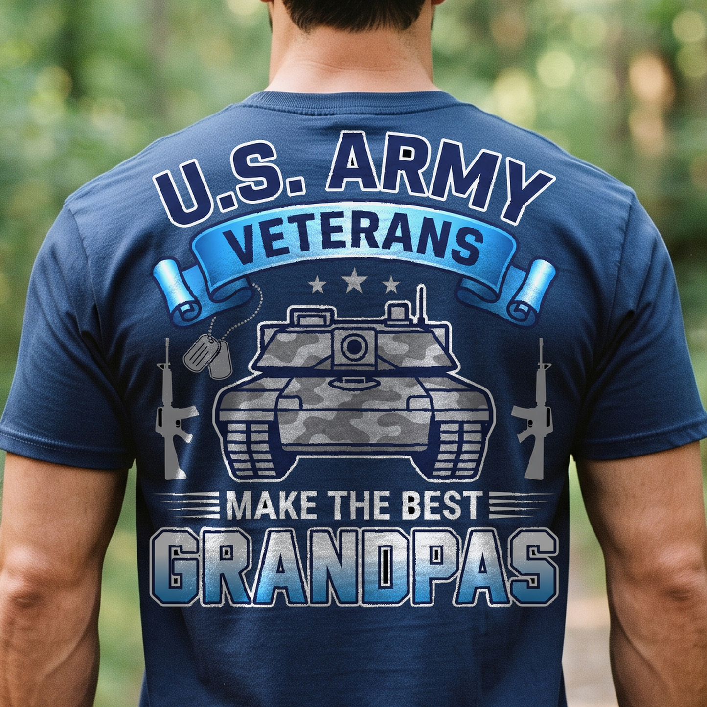 "U.S. Army Veterans Make the Best Grandpas" T-Shirt – Military Veteran Grandpa Dad Gift for Veterans Day