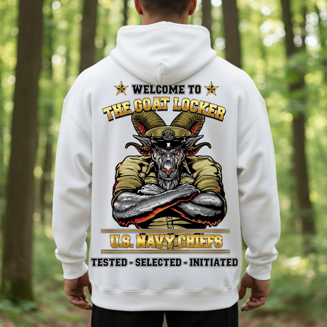 The Goat Locker U.S. Navy Chiefs, Navy Veteran Design, Gift for Veterans Day