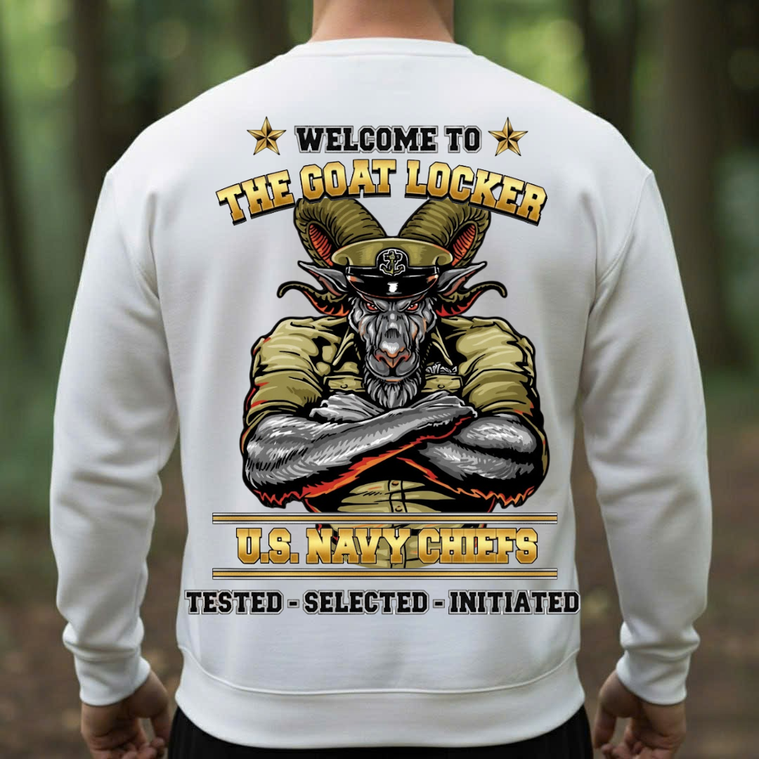 The Goat Locker U.S. Navy Chiefs, Navy Veteran Design, Gift for Veterans Day