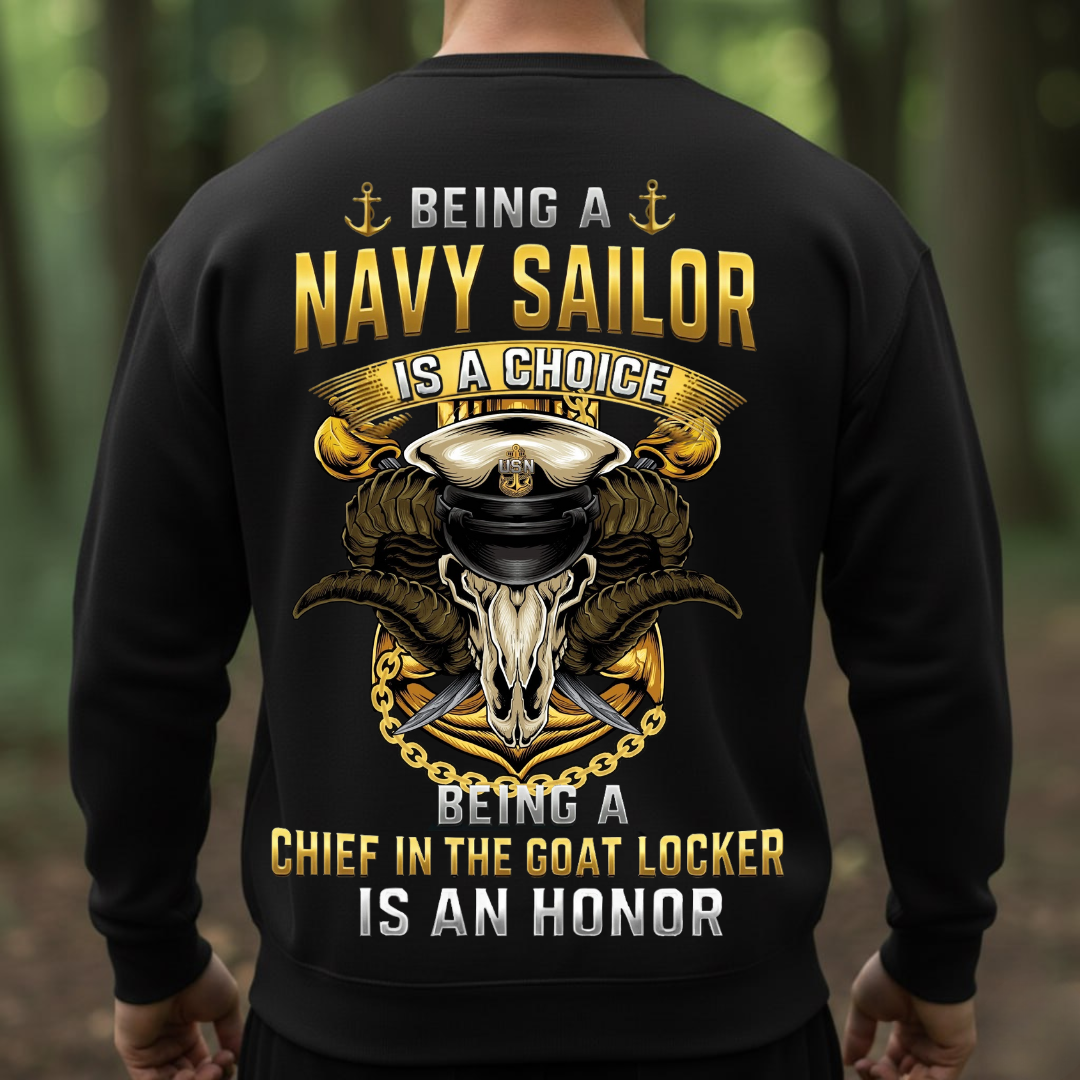 Chief in the Goat Locker is an Honor, Navy Sailor Veteran Design, Gift for Veterans Day