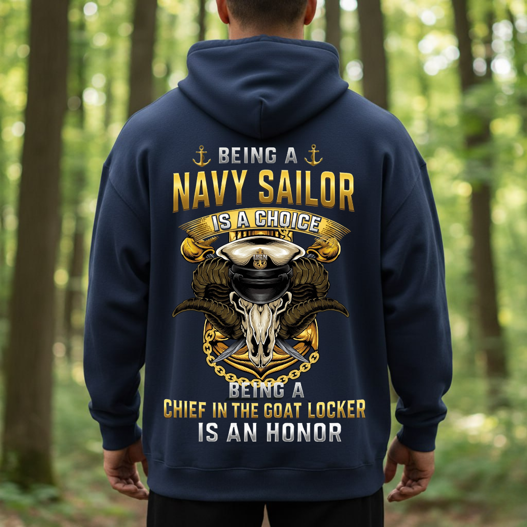Chief in the Goat Locker is an Honor, Navy Sailor Veteran Design, Gift for Veterans Day