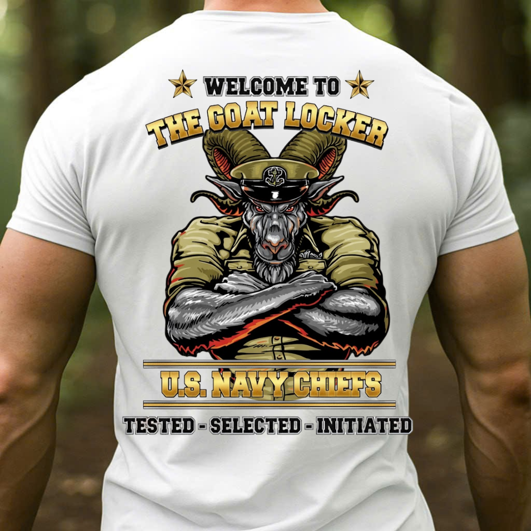 The Goat Locker U.S. Navy Chiefs, Navy Veteran Design, Gift for Veterans Day
