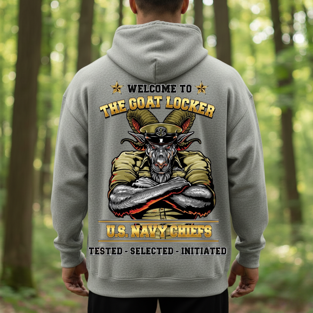 The Goat Locker U.S. Navy Chiefs, Navy Veteran Design, Gift for Veterans Day