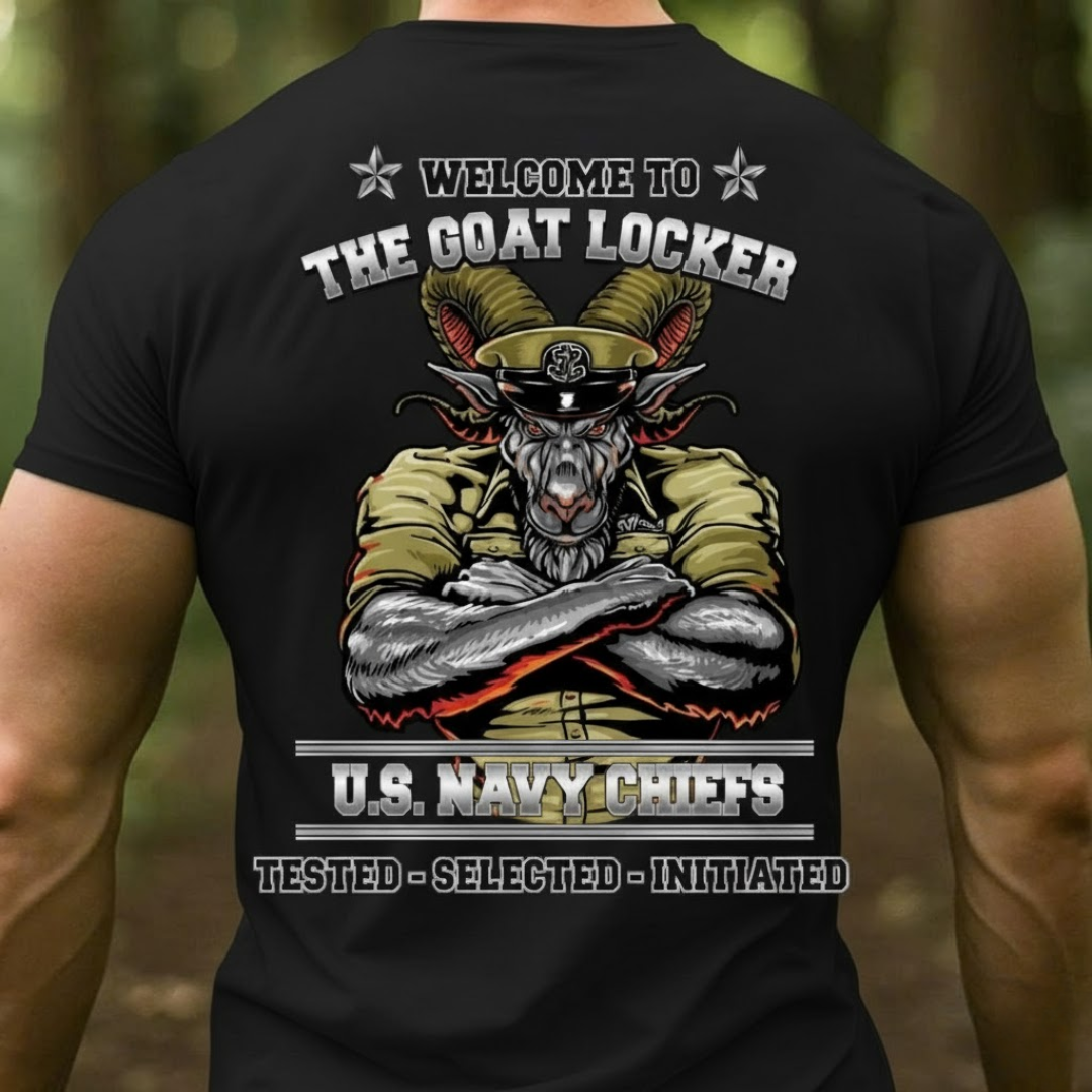 The Goat Locker U.S. Navy Chiefs, Navy Veteran Design, Gift for Veterans Day
