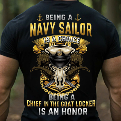 Chief in the Goat Locker is an Honor, Navy Sailor Veteran Design, Gift for Veterans Day