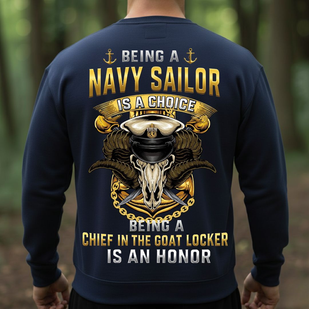 Chief in the Goat Locker is an Honor, Navy Sailor Veteran Design, Gift for Veterans Day