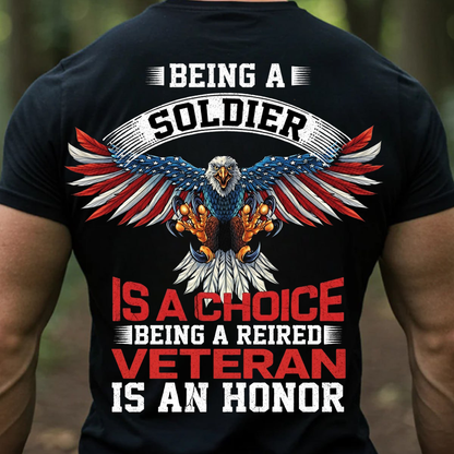 Veteran Honor – Patriotic Eagle Graphic Tee for Proud U.S. Soldiers T-Shirt, Sweatshirt, Hoodie, Gift for Veterans Day