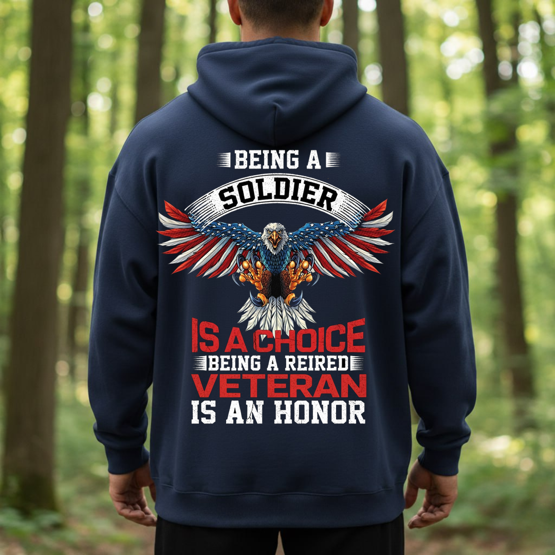 Veteran Honor – Patriotic Eagle Graphic Tee for Proud U.S. Soldiers T-Shirt, Sweatshirt, Hoodie, Gift for Veterans Day