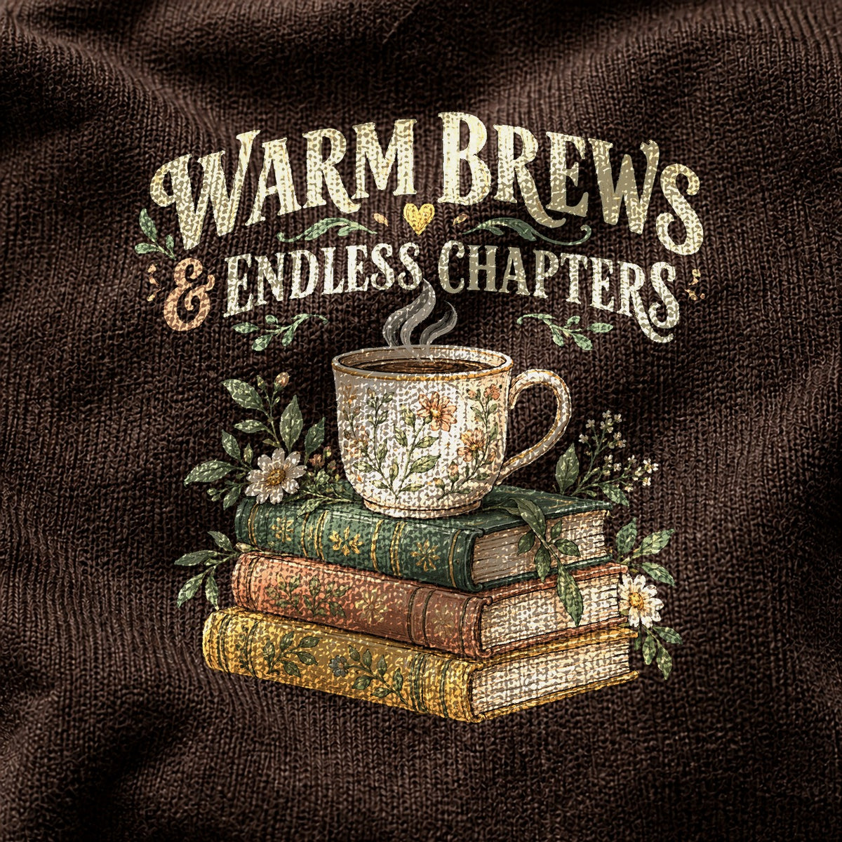 Comfort Colors Warm Brews Endless Chapters Graphic T-Shirt