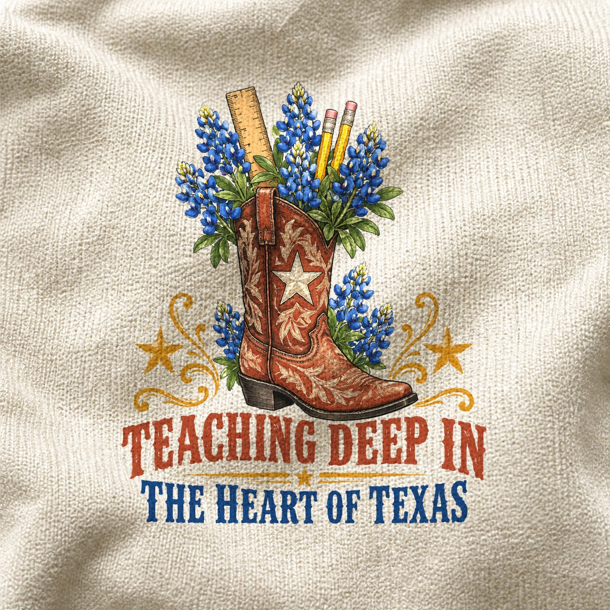 Lone Star Classroom Boot Comfort Colors Texas Teacher T-Shirt