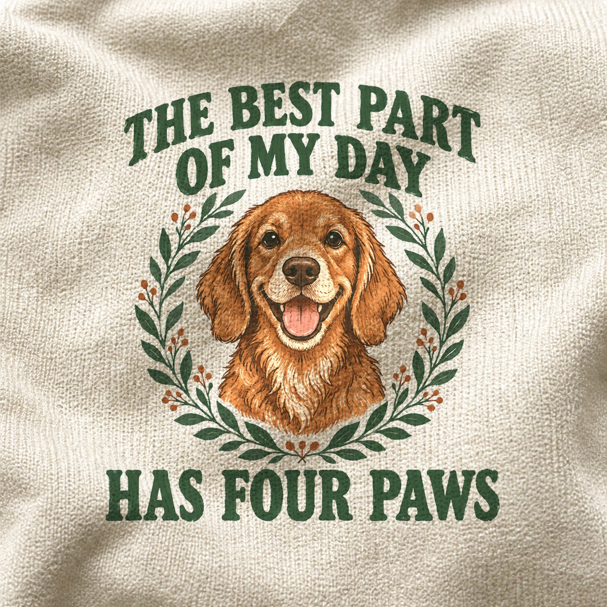 Comfort Colors Dog Lover T-Shirt, Four Paws Graphic Tee