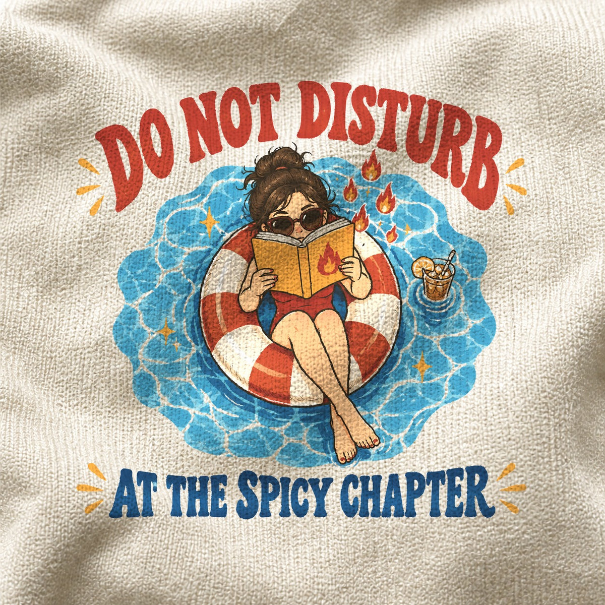 Comfort Colors Spicy Chapter T-Shirt, Book Lover Poolside Graphic