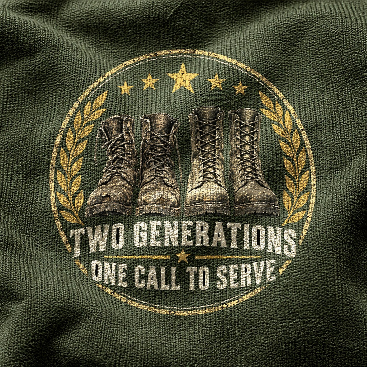 Comfort Colors Military Family Legacy of Service Graphic T-Shirt