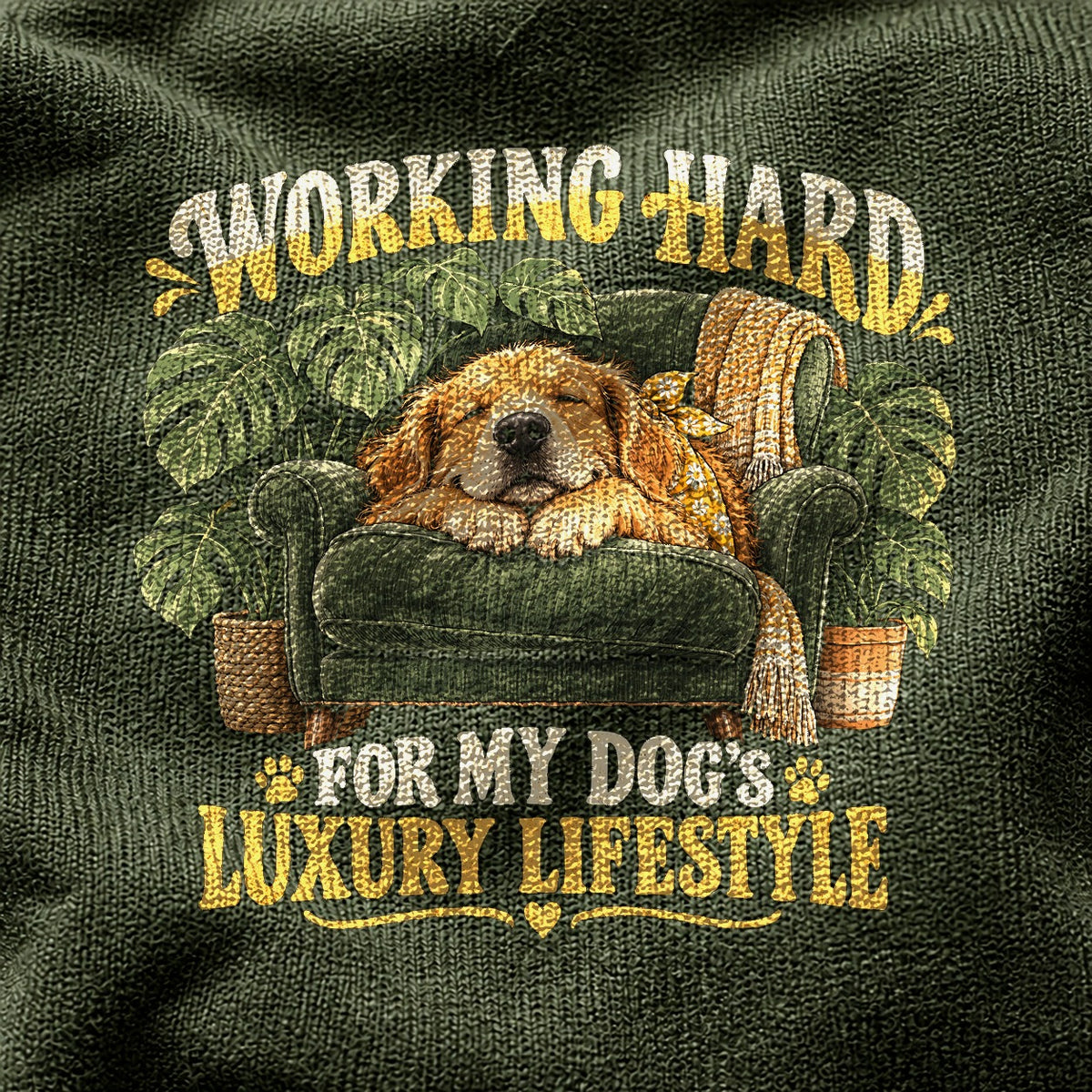 Comfort Colors Graphic T-Shirt, Dog Luxury Lifestyle Pet Lover Tee