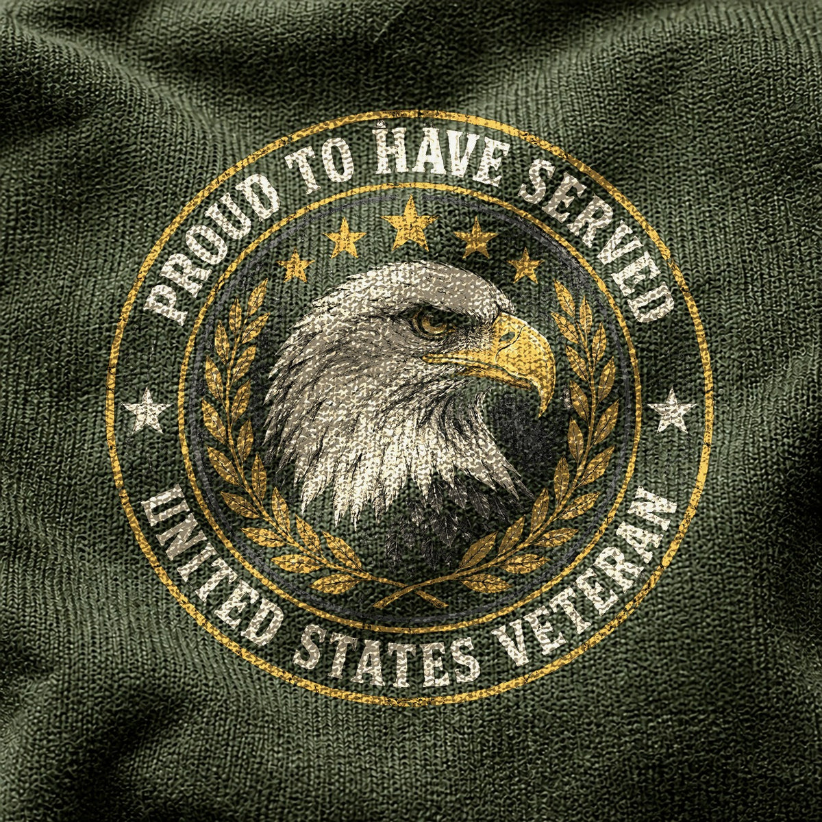 Proud To Have Served Comfort Colors T-Shirt, Military Veteran Moss