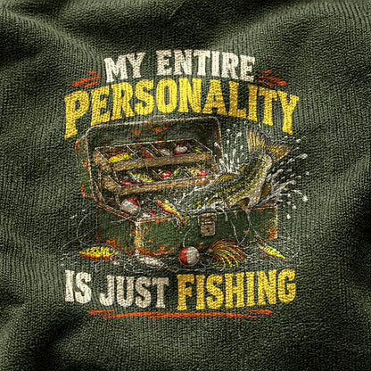 Comfort Colors Fishing Graphic T-Shirt, Tackle Box Humor Tee