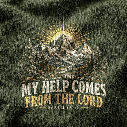 Comfort Colors Psalm 121 Mountain Summit Graphic T-Shirt