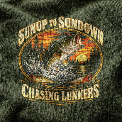Chasing Lunkers Bass Fishing Comfort Colors T-Shirt