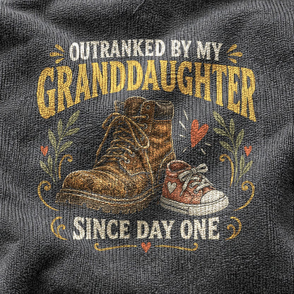 Outranked Grandpa Comfort Colors T-Shirt, Granddaughter Graphic