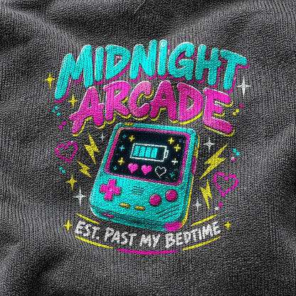 Midnight Arcade Gamer Comfort Colors T-Shirt, Pepper