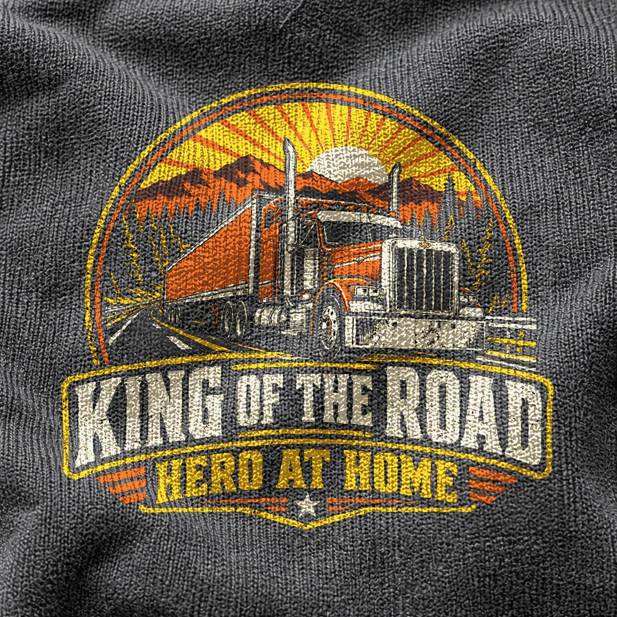 Comfort Colors King of the Road Trucker Dad Graphic T-Shirt
