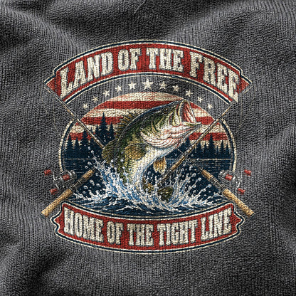 Tight Lines Patriotic Bass Fishing Comfort Colors T-Shirt