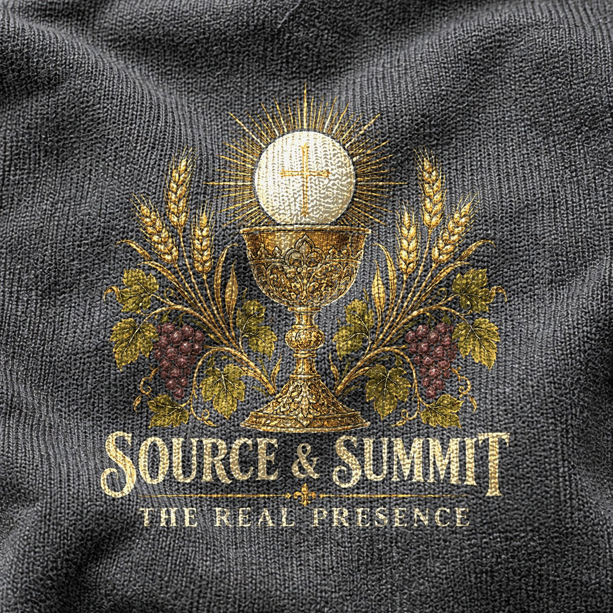 Comfort Colors Sacred Chalice Catholic Faith Graphic T-Shirt