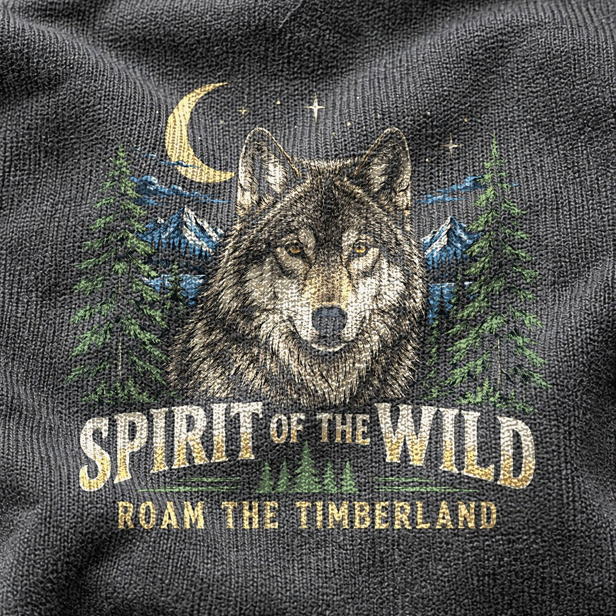 Comfort Colors Spirit of the Timberland Wolf Graphic T-Shirt