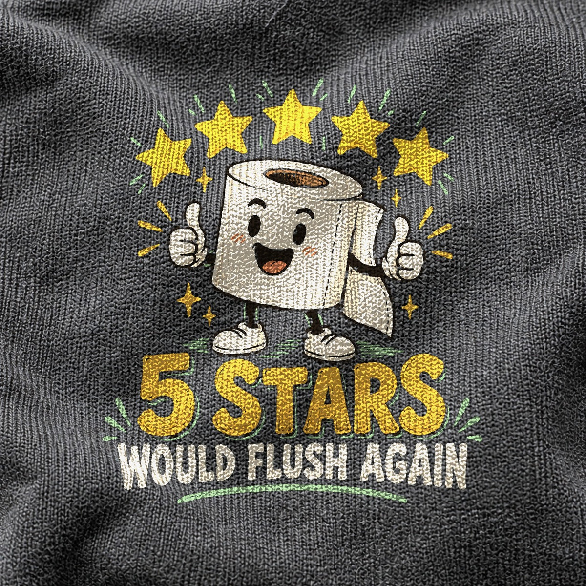 Five Star Review Comfort Colors T-Shirt in Pepper