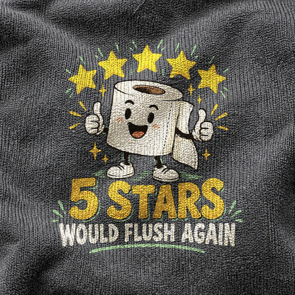 Five Star Review Comfort Colors T-Shirt in Pepper