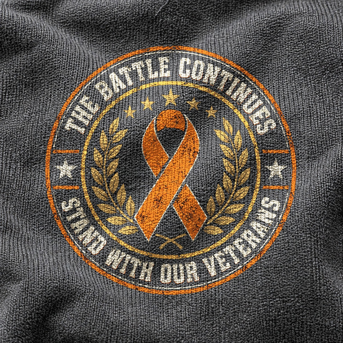 Orange Ribbon Veteran Solidarity Comfort Colors T-Shirt