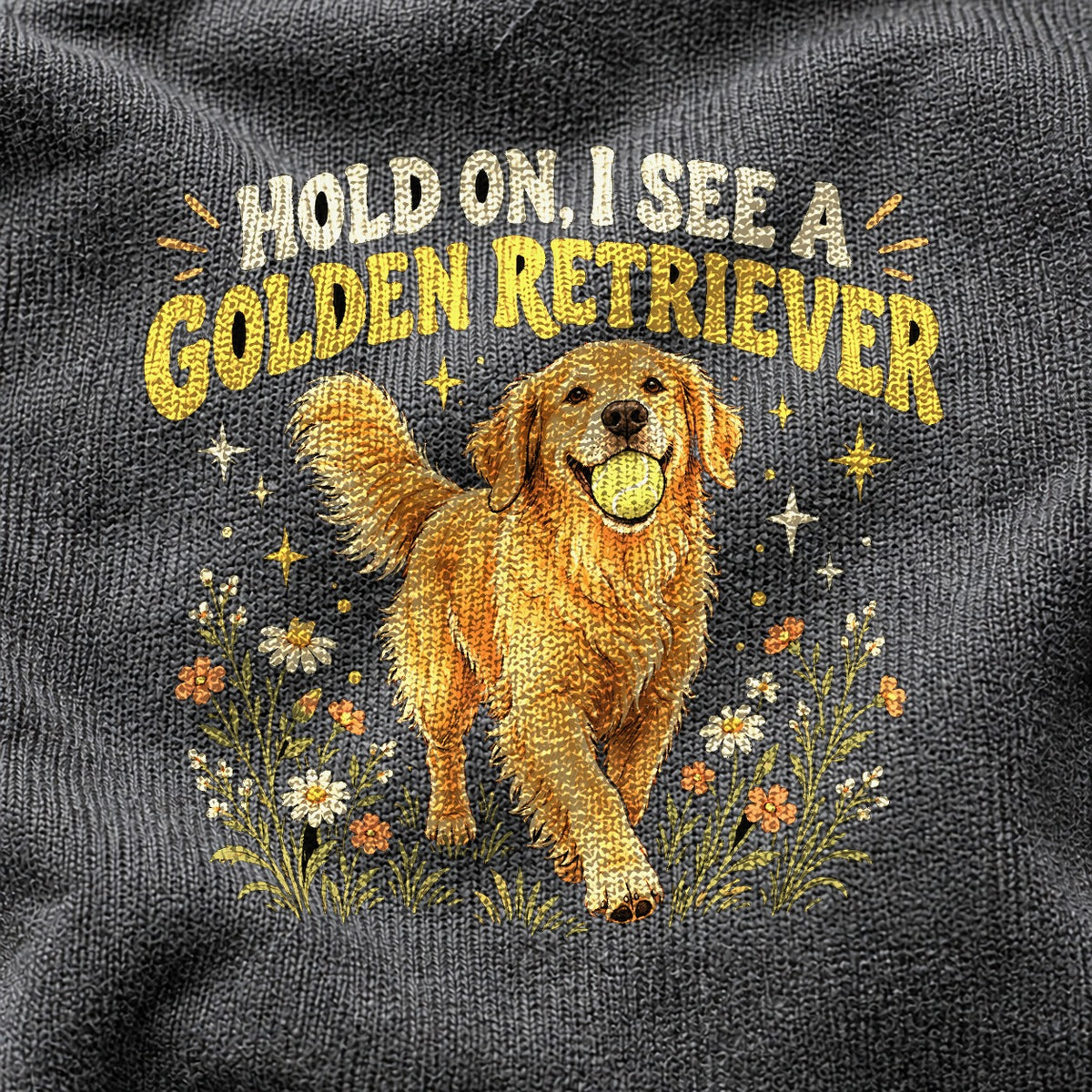 Comfort Colors Graphic T-Shirt, Easily Spotted Golden Retriever Dog Mom