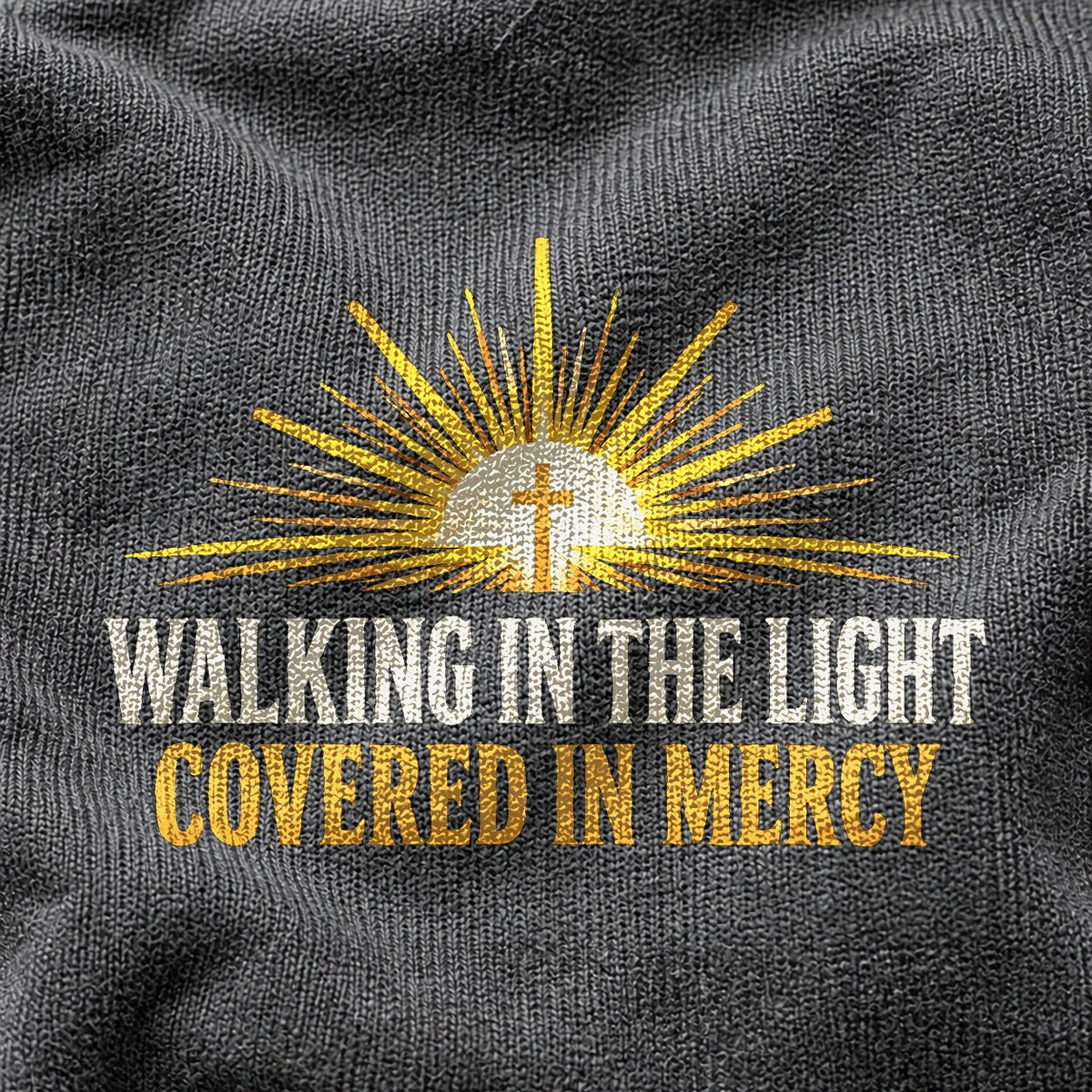 Comfort Colors Walking in the Light Christian Streetwear T-Shirt