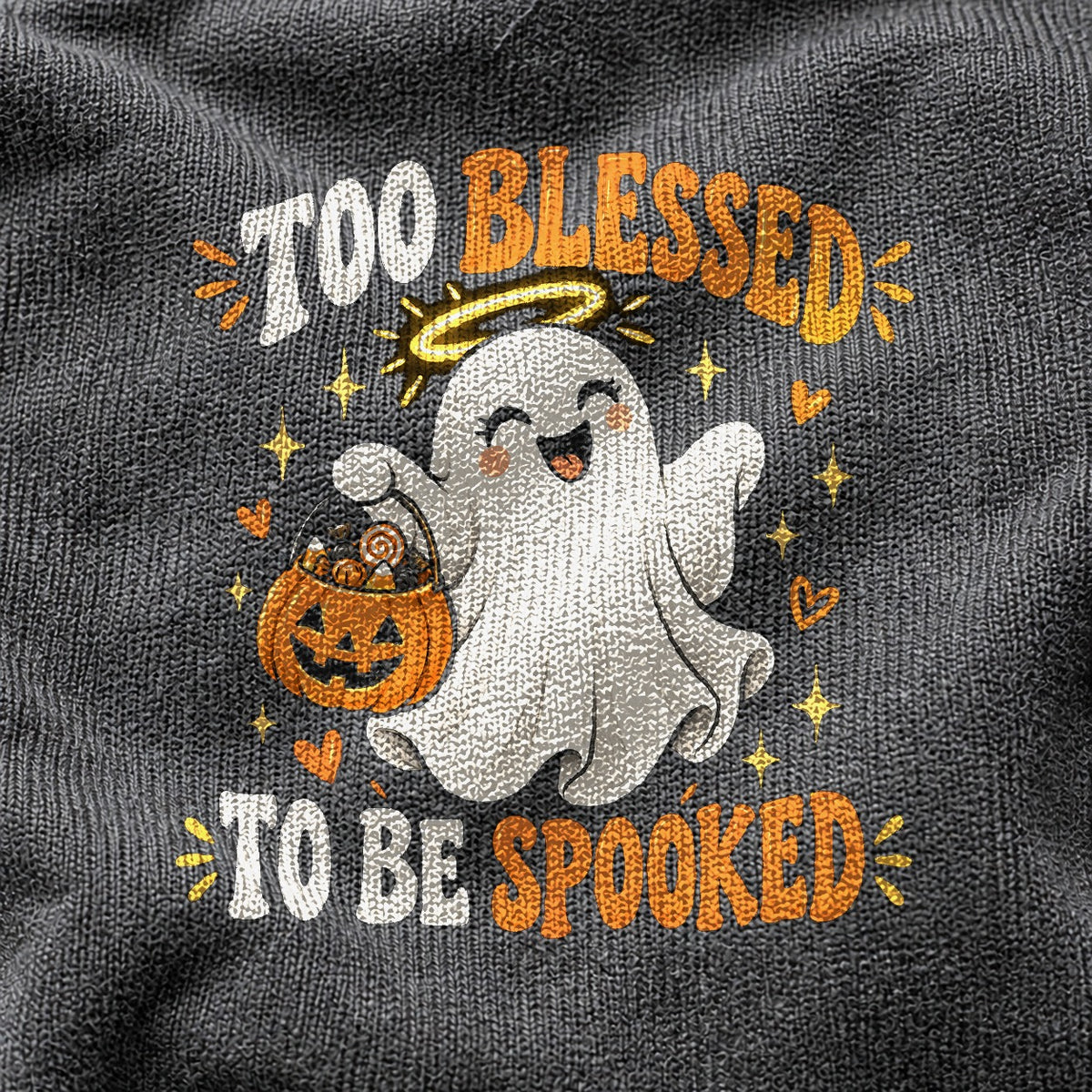 Too Blessed To Be Spooked Comfort Colors T-Shirt, Christian Graphic