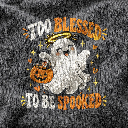 Too Blessed To Be Spooked Comfort Colors T-Shirt, Christian Graphic