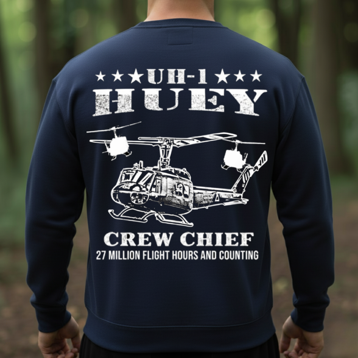 UH-1 Huey Crew Chief– Proud Helicopter Mechanic T-Shirt, Sweatshirt, Hoodie, Gift for Veterans Day