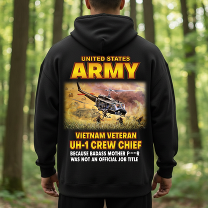 Vietnam Veteran UH-1 Crew Chief Army Shirt, Badass Military Helicopter Veteran, GIft for Veterans Day