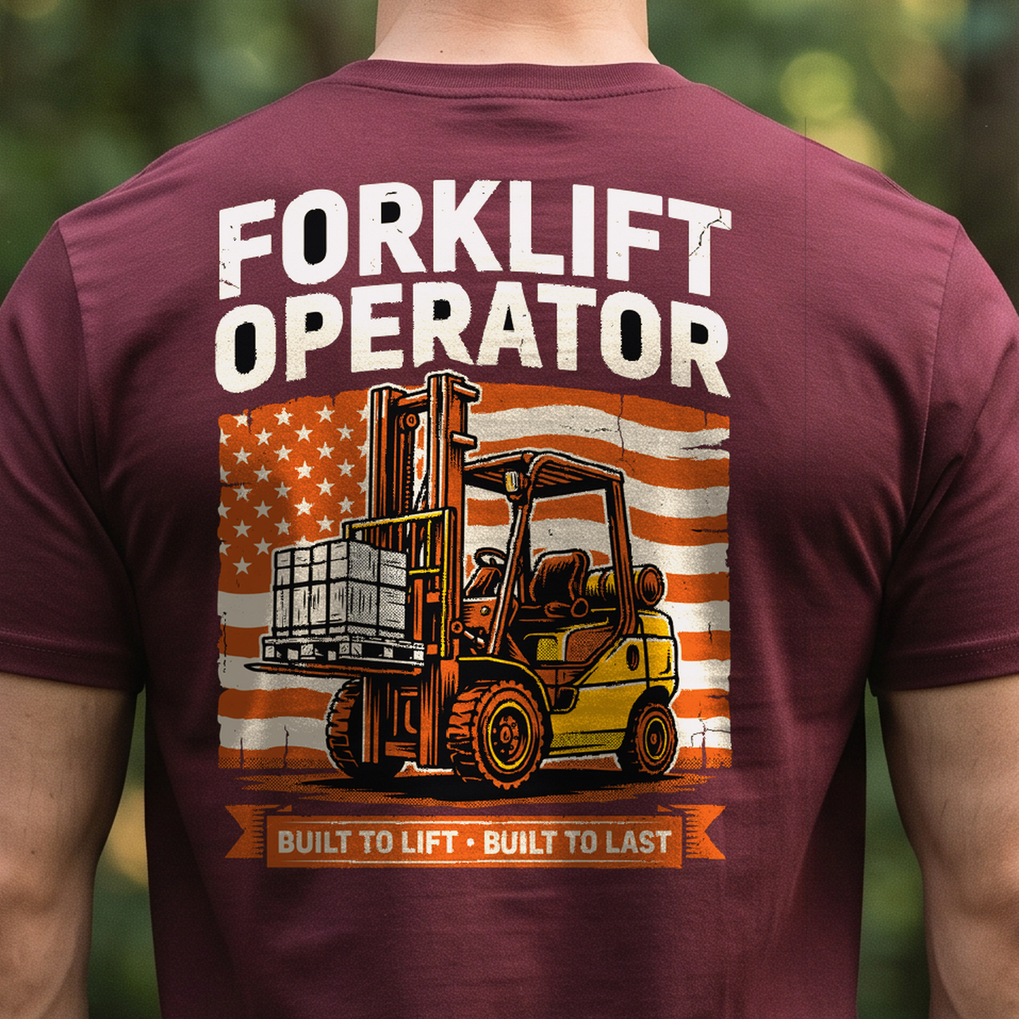 "Forklift Operator" T-Shirt – Heavy Equipment Operator Blue Collar Worker Gift
