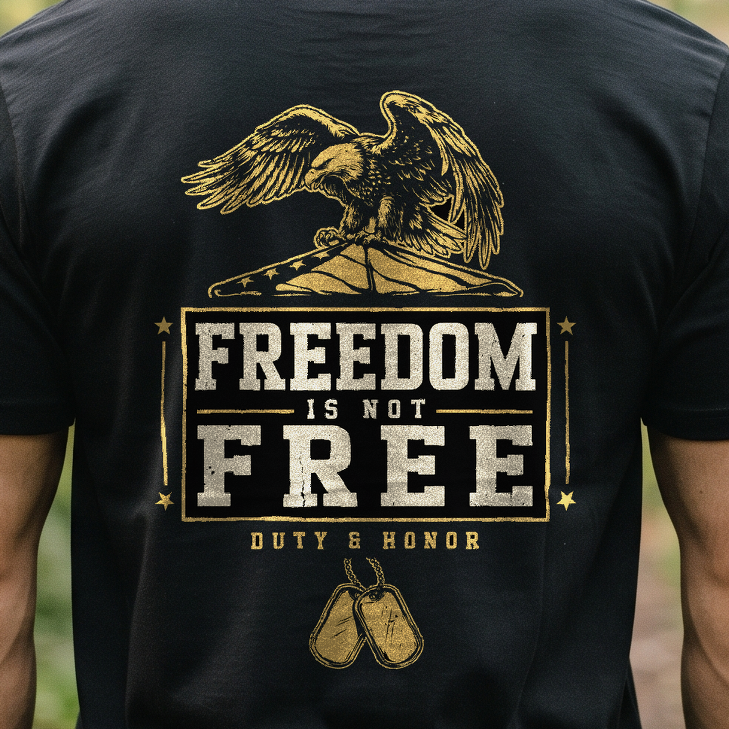 "Freedom Is Not Free" T-Shirt – Patriotic Military Veteran Pride Gift for Veterans Day