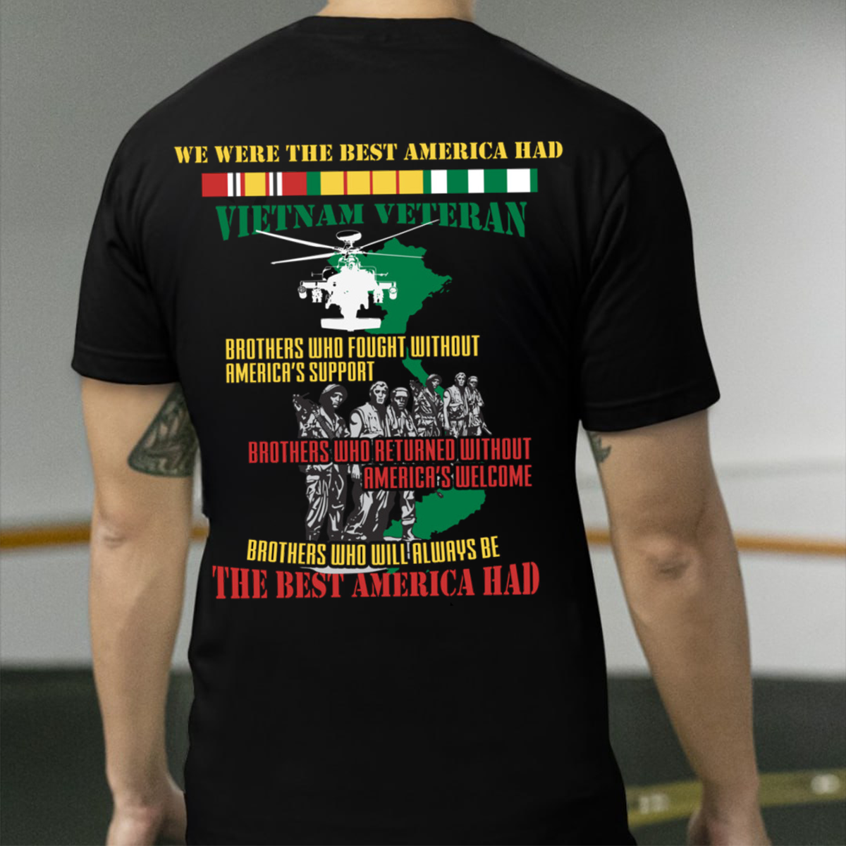 Vietnam Veteran T-Shirt - Honoring Brave Soldiers, Made in USA - Support Our Heroes